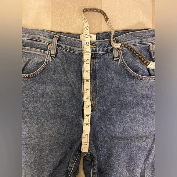 AGOLDE Magda Carpenter Jeans in Darkness Blue Size 29 - Picture 11 of 13